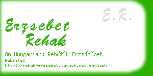 erzsebet rehak business card